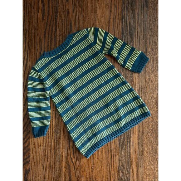Tea Collection Toddler Girls 2 Marzella Stripe Sweater Tunic in Tidal - Picture 3 of 5